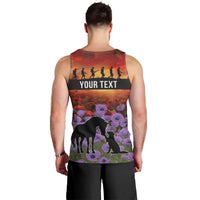 Personalised ANZAC Day Men Tank Top Remembering the Animals of War LT19 - Polynesian Pride
