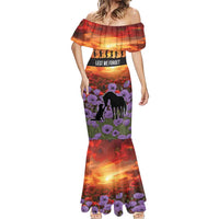 Personalised ANZAC Day Mermaid Dress Remembering the Animals of War LT19 - Polynesian Pride