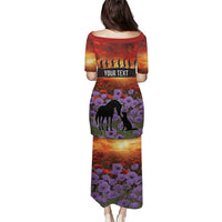 Personalised ANZAC Day Puletasi Remembering the Animals of War LT19 - Polynesian Pride