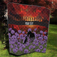 Personalised ANZAC Day Quilt Remembering the Animals of War LT19 - Polynesian Pride