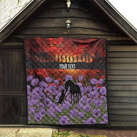 Personalised ANZAC Day Quilt Remembering the Animals of War LT19 - Polynesian Pride