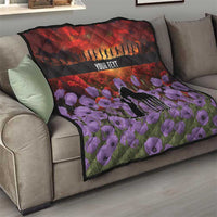 Personalised ANZAC Day Quilt Remembering the Animals of War LT19 - Polynesian Pride