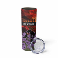 Personalised ANZAC Day Skinny Tumbler Remembering the Animals of War LT19 - Polynesian Pride
