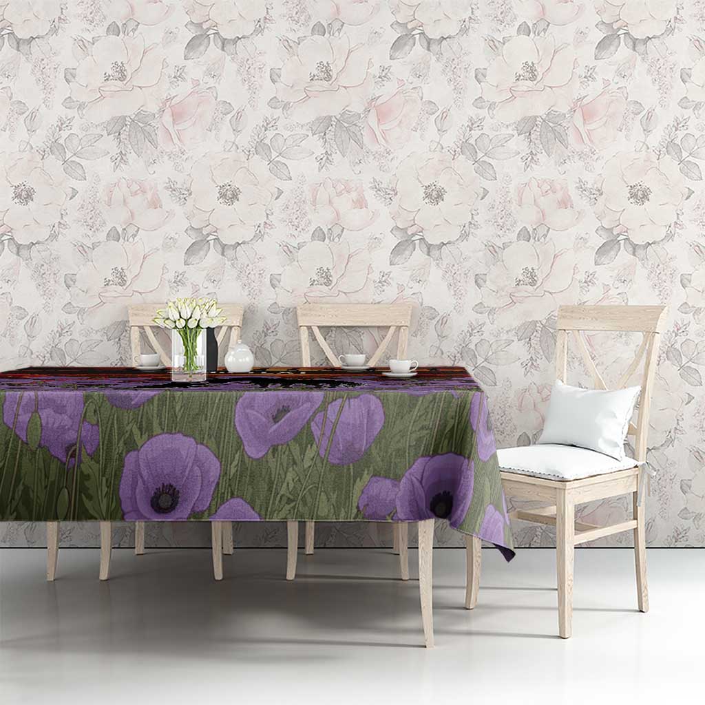 Personalised ANZAC Day Tablecloth Remembering the Animals of War