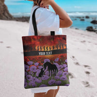 Personalised ANZAC Day Tote Bag Remembering the Animals of War LT19 - Polynesian Pride