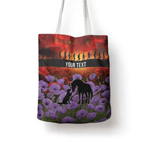 Personalised ANZAC Day Tote Bag Remembering the Animals of War LT19 - Polynesian Pride