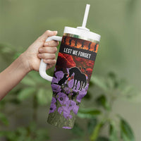Personalised ANZAC Day Tumbler With Handle Remembering the Animals of War LT19 - Polynesian Pride