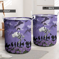 ANZAC Day Laundry Basket Lest We Forget the Animals Too LT19 - Polynesian Pride
