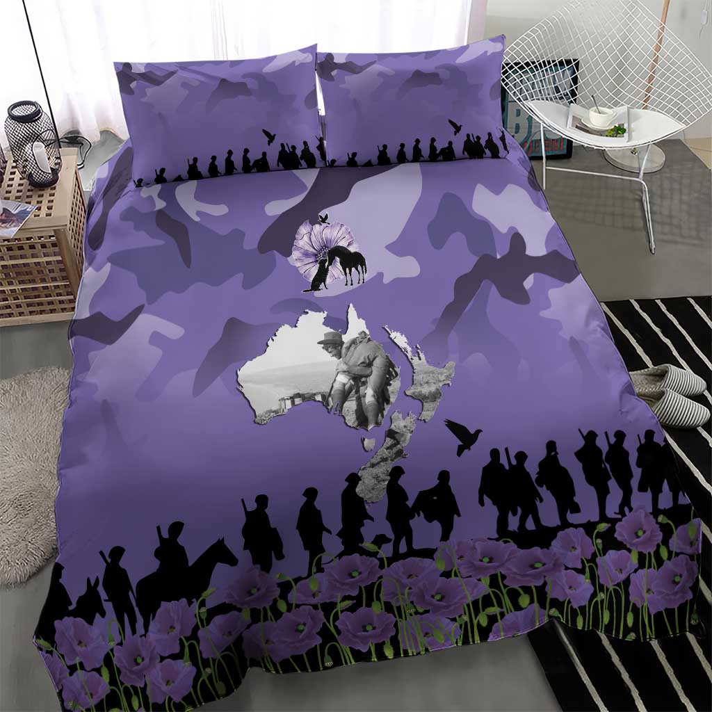 ANZAC Day Bedding Set Lest We Forget the Animals Too LT19 - Polynesian Pride