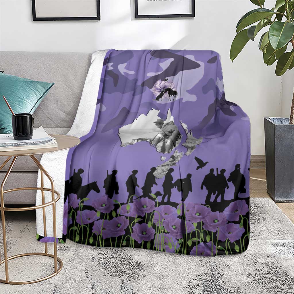 ANZAC Day Blanket Lest We Forget the Animals Too LT19 - Polynesian Pride