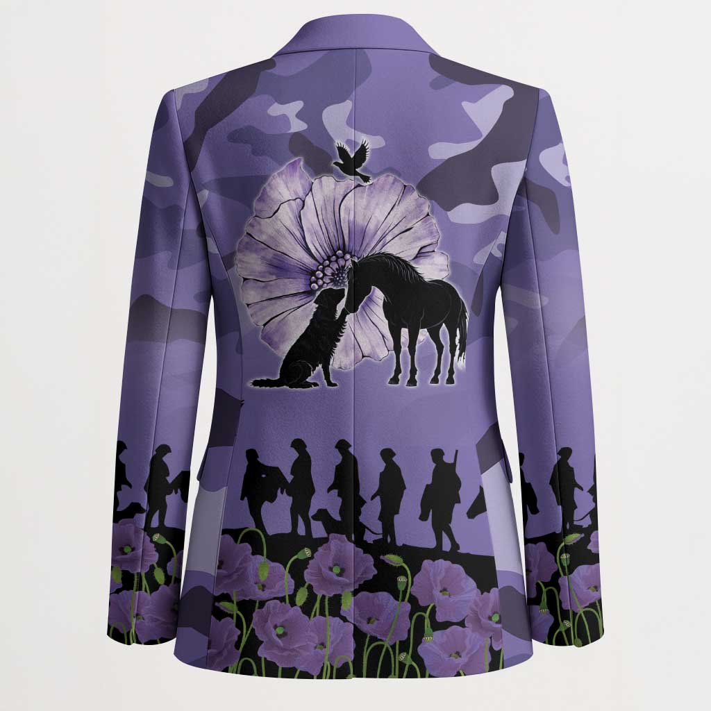 ANZAC Day Blazer Lest We Forget the Animals Too LT19 - Polynesian Pride