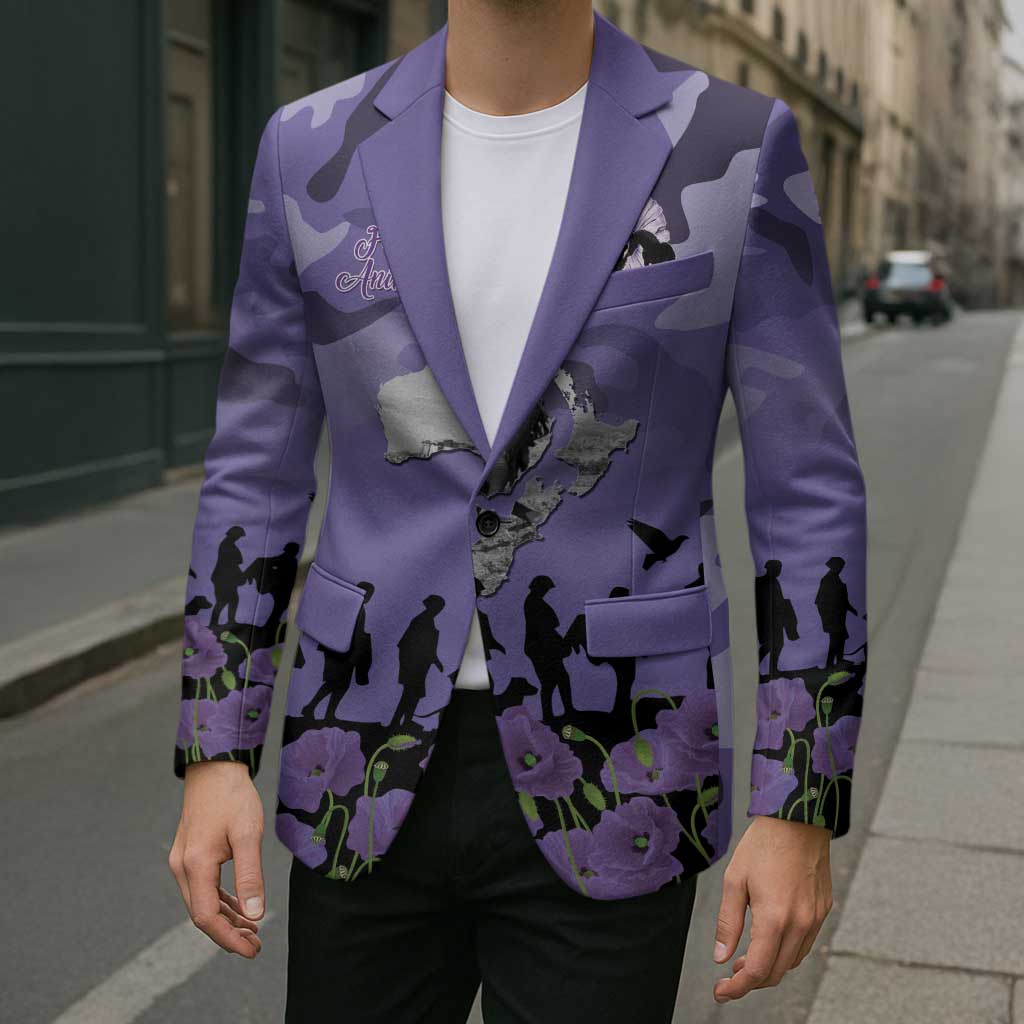 ANZAC Day Blazer Lest We Forget the Animals Too LT19 - Polynesian Pride