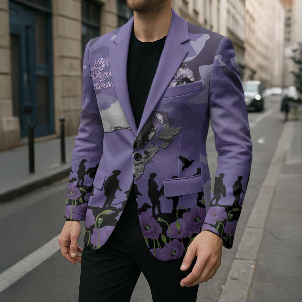 ANZAC Day Blazer Lest We Forget the Animals Too LT19 - Polynesian Pride