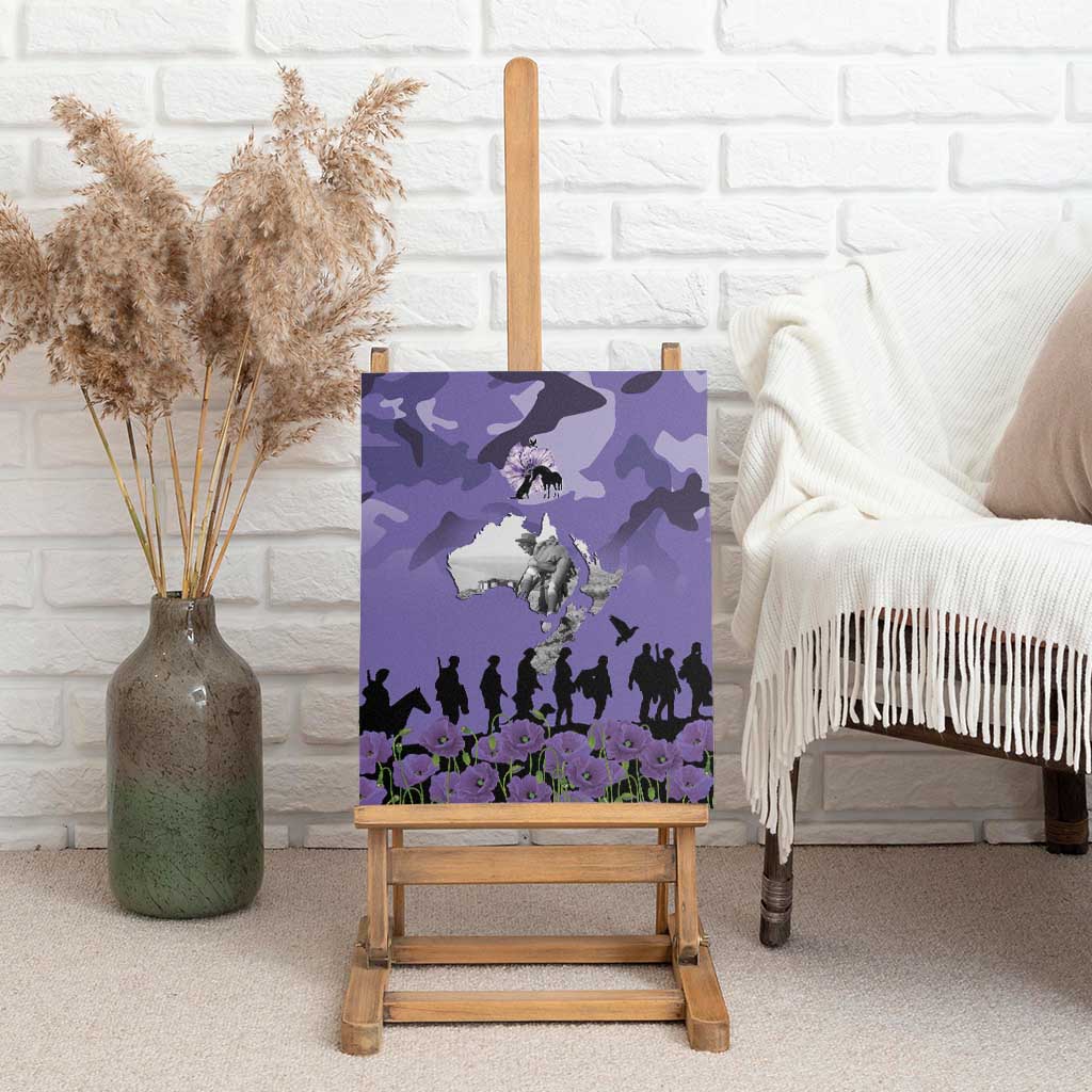 ANZAC Day Canvas Wall Art Lest We Forget the Animals Too LT19 - Polynesian Pride