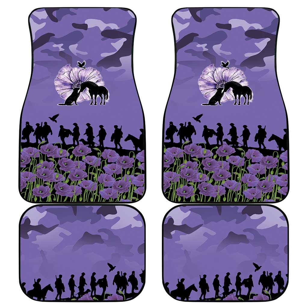 ANZAC Day Car Mats Lest We Forget the Animals Too LT19 - Polynesian Pride