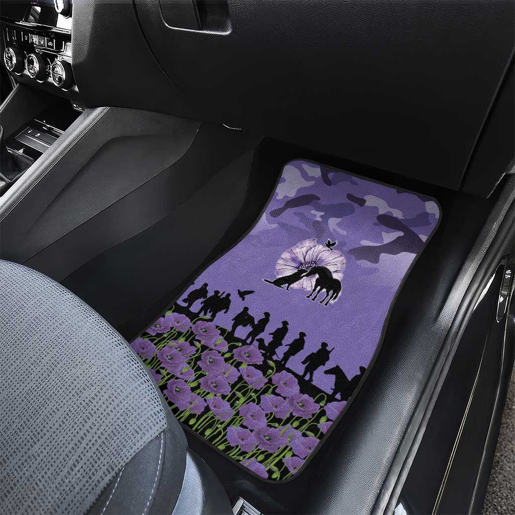 ANZAC Day Car Mats Lest We Forget the Animals Too LT19 - Polynesian Pride