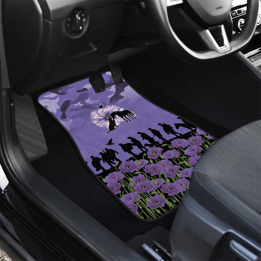 ANZAC Day Car Mats Lest We Forget the Animals Too LT19 - Polynesian Pride