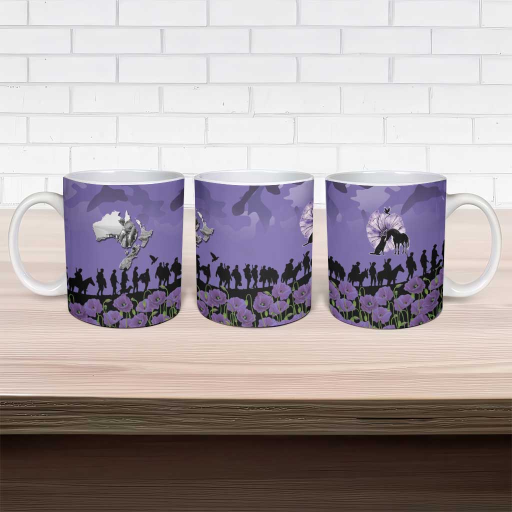 ANZAC Day Ceramic Mug Lest We Forget the Animals Too LT19 - Polynesian Pride