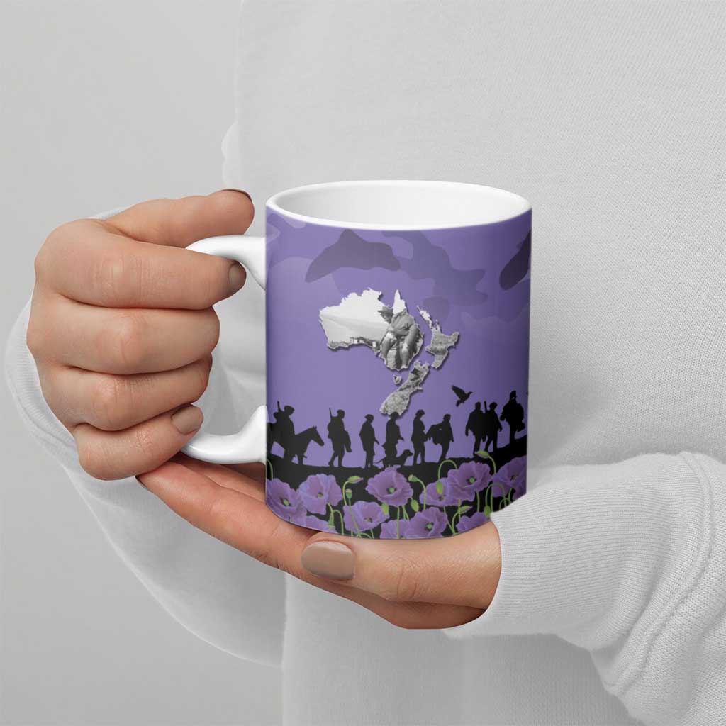 ANZAC Day Ceramic Mug Lest We Forget the Animals Too LT19 - Polynesian Pride