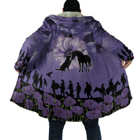 ANZAC Day Cloak Lest We Forget the Animals Too LT19 - Polynesian Pride