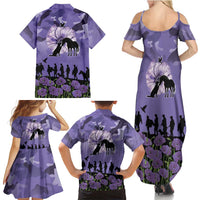 ANZAC Day Family Matching Summer Maxi Dress and Hawaiian Shirt Lest We Forget the Animals Too