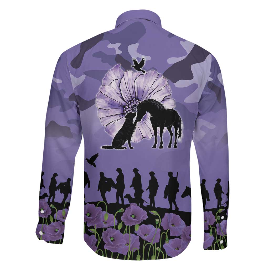 ANZAC Day Family Matching Summer Maxi Dress and Hawaiian Shirt Lest We Forget the Animals Too
