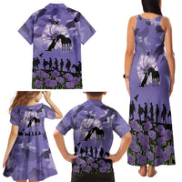 ANZAC Day Family Matching Tank Maxi Dress and Hawaiian Shirt Lest We Forget the Animals Too