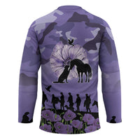 ANZAC Day Hockey Jersey Lest We Forget the Animals Too LT19 - Polynesian Pride
