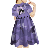 ANZAC Day Kid Short Sleeve Dress Lest We Forget the Animals Too LT19 - Polynesian Pride