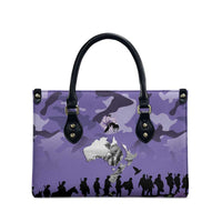 ANZAC Day Leather Bag Lest We Forget the Animals Too LT19 - Polynesian Pride