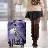 ANZAC Day Luggage Cover Lest We Forget the Animals Too LT19 - Polynesian Pride