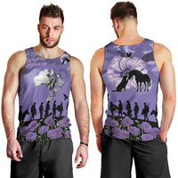 ANZAC Day Men Tank Top Lest We Forget the Animals Too LT19 - Polynesian Pride