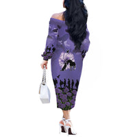 ANZAC Day Off The Shoulder Long Sleeve Dress Lest We Forget the Animals Too LT19 - Polynesian Pride