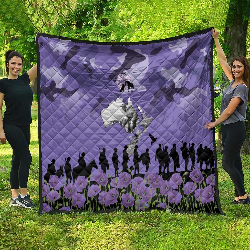 ANZAC Day Quilt Lest We Forget the Animals Too LT19 - Polynesian Pride