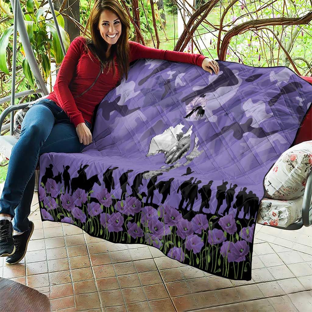 ANZAC Day Quilt Lest We Forget the Animals Too LT19 - Polynesian Pride