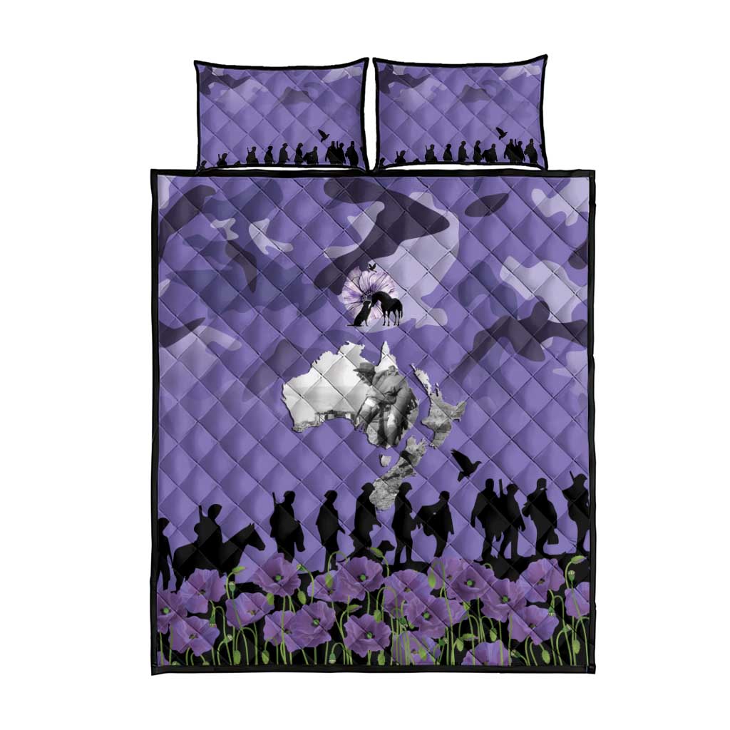 ANZAC Day Quilt Bed Set Lest We Forget the Animals Too LT19 - Polynesian Pride
