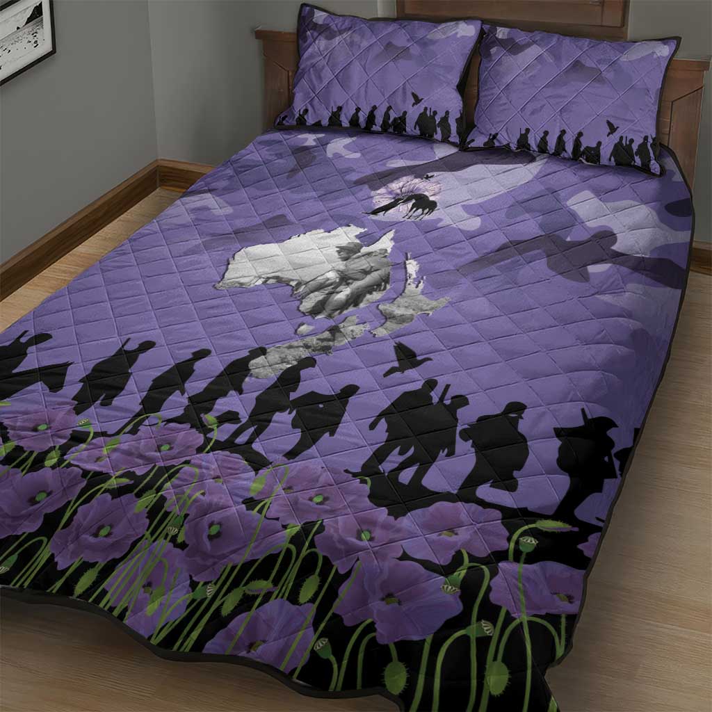 ANZAC Day Quilt Bed Set Lest We Forget the Animals Too LT19 - Polynesian Pride