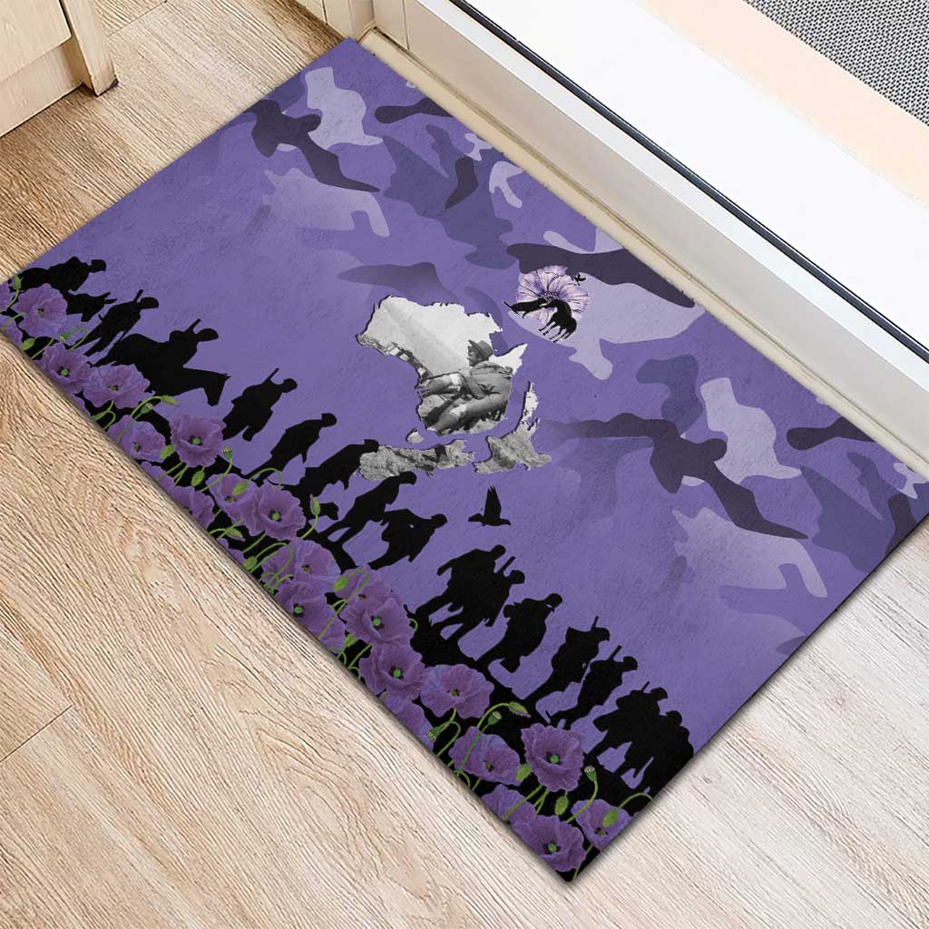 ANZAC Day Rubber Doormat Lest We Forget the Animals Too LT19 - Polynesian Pride