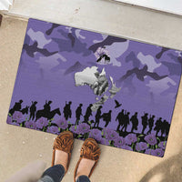 ANZAC Day Rubber Doormat Lest We Forget the Animals Too LT19 - Polynesian Pride