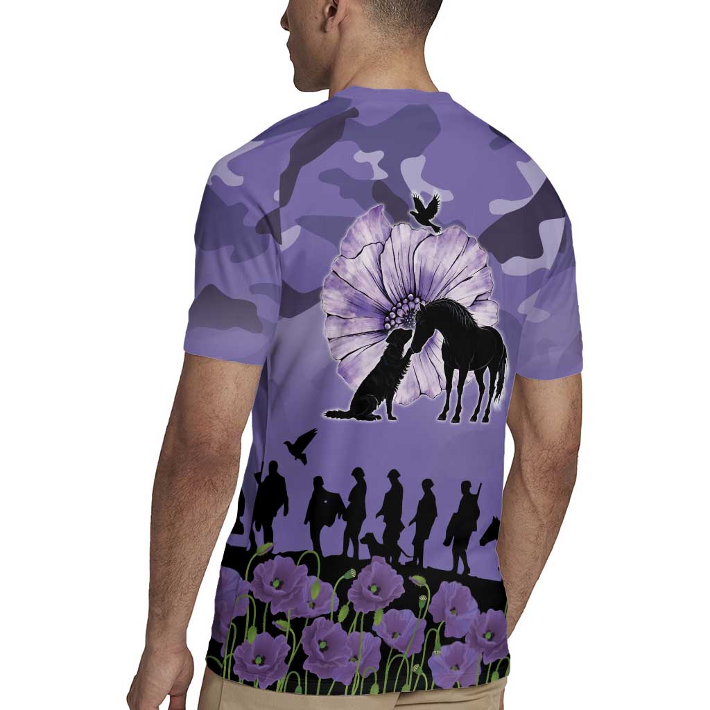 ANZAC Day Rugby Jersey Lest We Forget the Animals Too