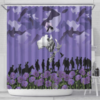 ANZAC Day Shower Curtain Lest We Forget the Animals Too LT19 - Polynesian Pride
