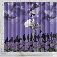 ANZAC Day Shower Curtain Lest We Forget the Animals Too LT19 - Polynesian Pride