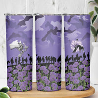 ANZAC Day Skinny Tumbler Lest We Forget the Animals Too LT19 - Polynesian Pride