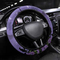 ANZAC Day Steering Wheel Cover Lest We Forget the Animals Too LT19 Universal Fit Purple - Polynesian Pride