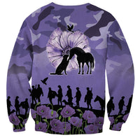 ANZAC Day Sweatshirt Lest We Forget the Animals Too LT19 - Polynesian Pride