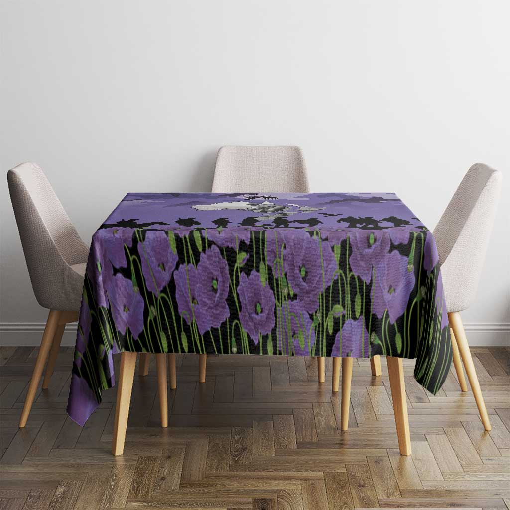 ANZAC Day Tablecloth Lest We Forget the Animals Too LT19 - Polynesian Pride