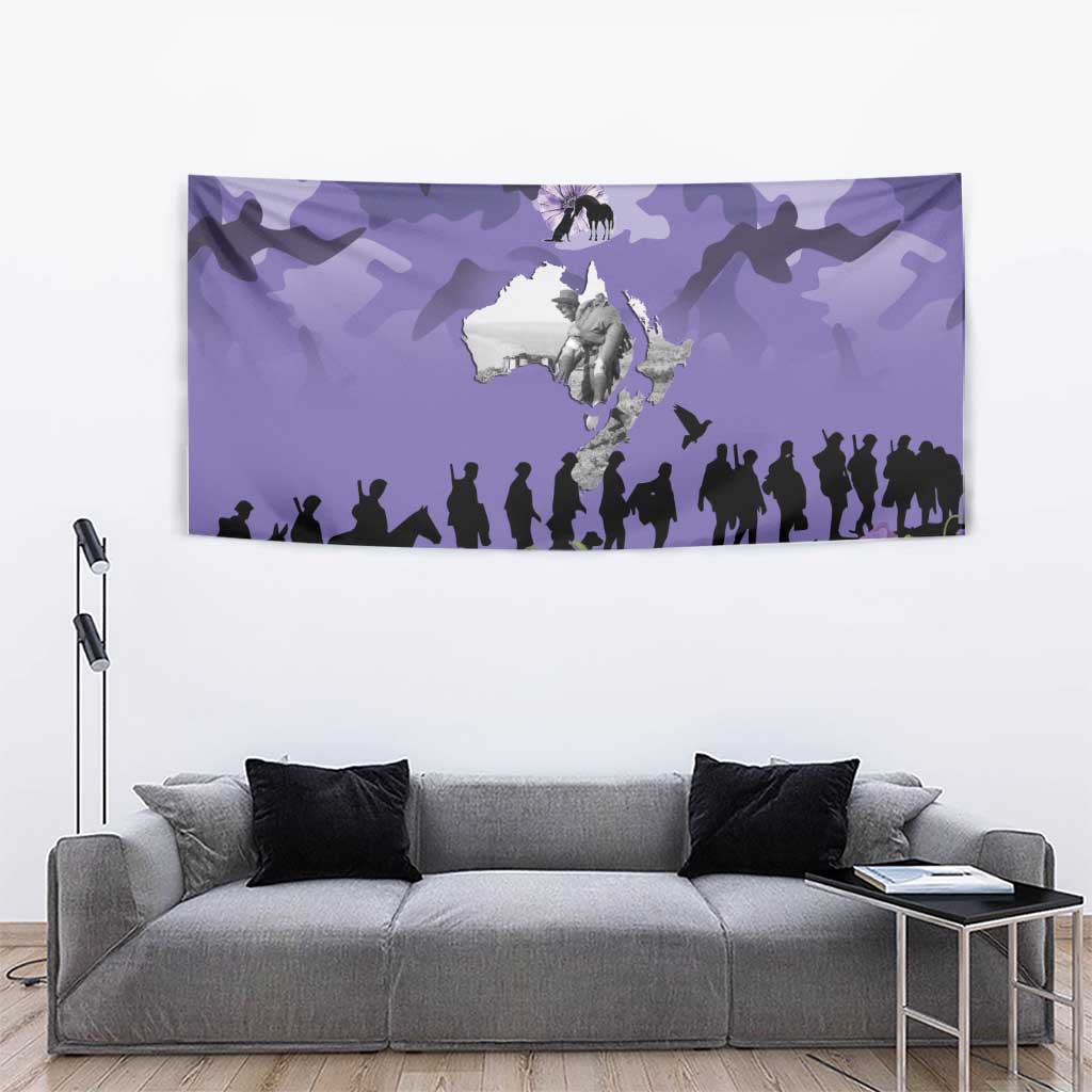ANZAC Day Tapestry Lest We Forget the Animals Too LT19 - Polynesian Pride