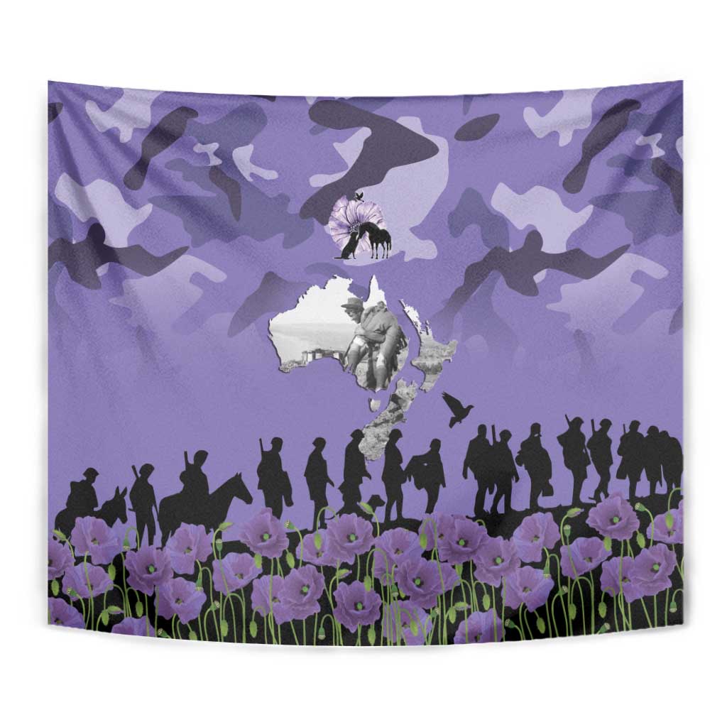 ANZAC Day Tapestry Lest We Forget the Animals Too LT19 - Polynesian Pride