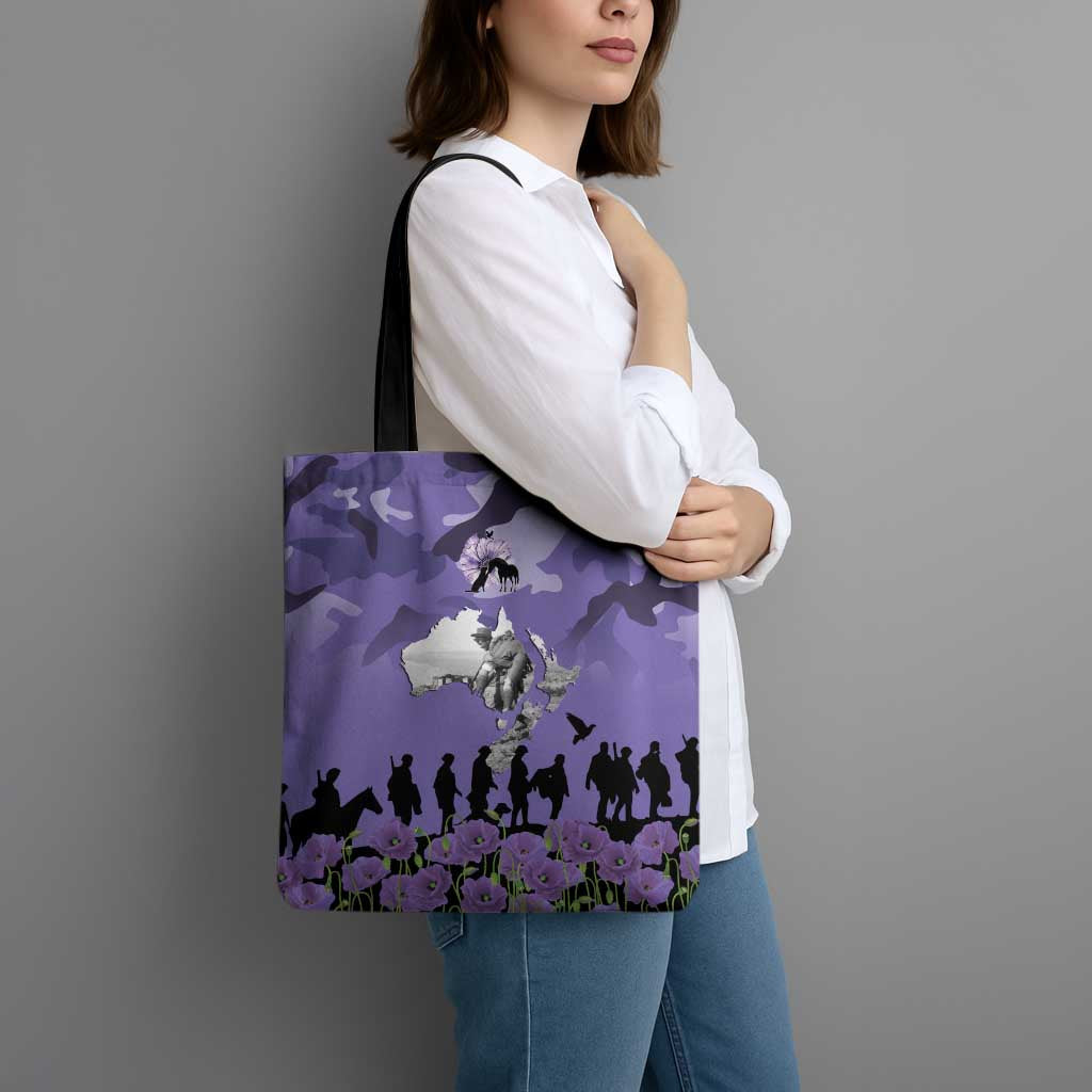 ANZAC Day Tote Bag Lest We Forget the Animals Too LT19 - Polynesian Pride
