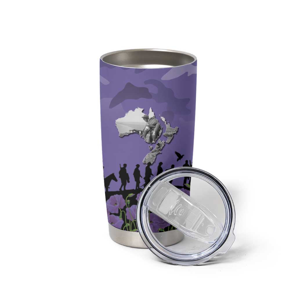 ANZAC Day Tumbler Cup Lest We Forget the Animals Too LT19 - Polynesian Pride